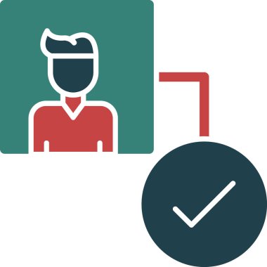 Müşteri servis simgesi vektör illüstrasyonu