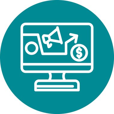 izleyici ikon vektör illüstrasyonu