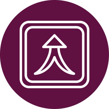 Bir işaretin vektör illüstrasyonu