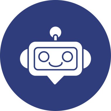 Robot simgesinin vektör illüstrasyonu