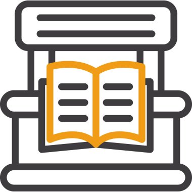 kitap eğitimi bilgi simgesi ana hatları biçiminde