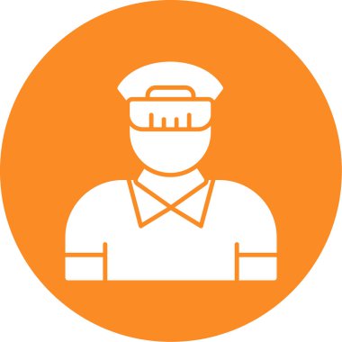 Modern b 'nin vektör illüstrasyonu polis ikonundan yoksun