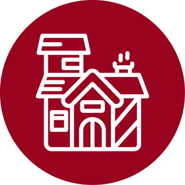 Ev simgesinin vektör illüstrasyonu