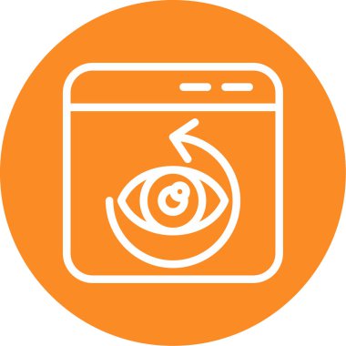 Vektör göz simgesi, illüstrasyon