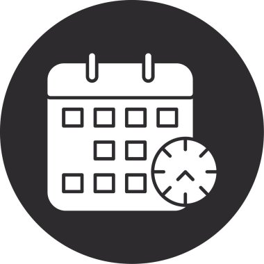 Takvim. Web simgesi basit illüstrasyon