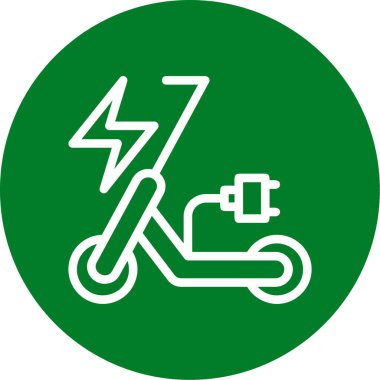 Elektrik kablo simgesinin vektör illüstrasyonu