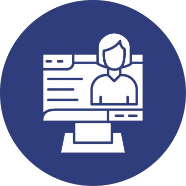 iş adamı simgesi vektör illüstrasyonu