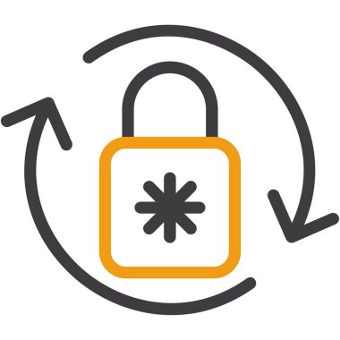 Kilit simgesini taslak biçiminde kilitle