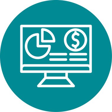 vektör para simgesi illüstrasyonu