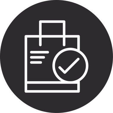 Yapılacaklar listesi web simgesi basit illüstrasyon