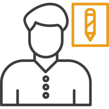 Kullanıcı web simgesi basit illüstrasyon