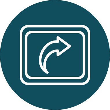 Sağa yuvarlanmış vektör simgesine dön