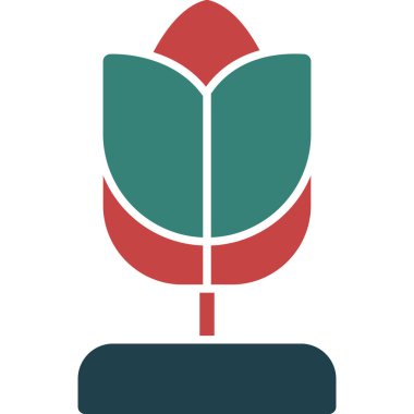 Bir çiçeğin vektör illüstrasyonu