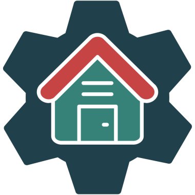 ev simgesi vektör illüstrasyonu