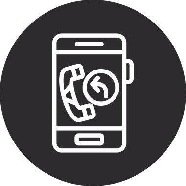 Telefon vektör simgesi modern basit vektör illüstrasyonu