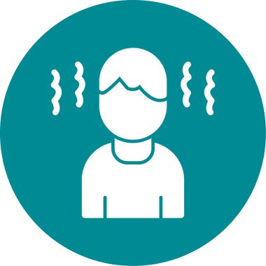 Maskeli adam. Basit resimleme