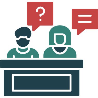 Konuşma balonu olan bir bilgisayarın vektör illüstrasyonu