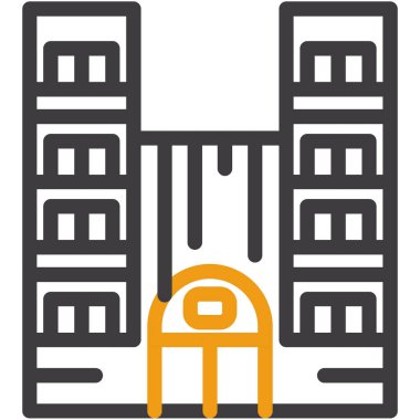 yapı yapı ikonu ana hatları biçiminde