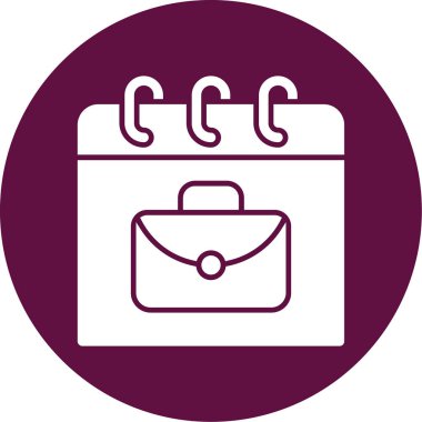 Çanta. Web simgesi basit illüstrasyon