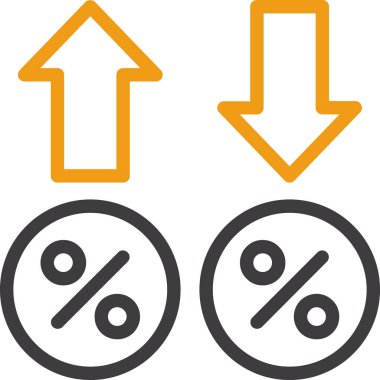 vektör illüstrasyonu, ok aşağı, simge