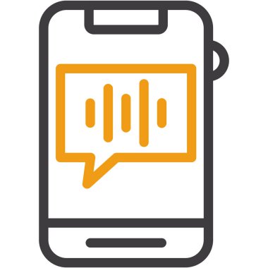 Akıllı telefon simgesi. Basit resimleme