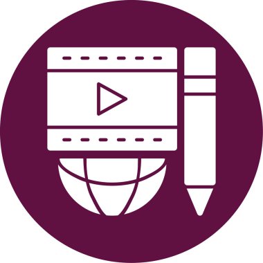 Modern simgenin vektör illüstrasyonu