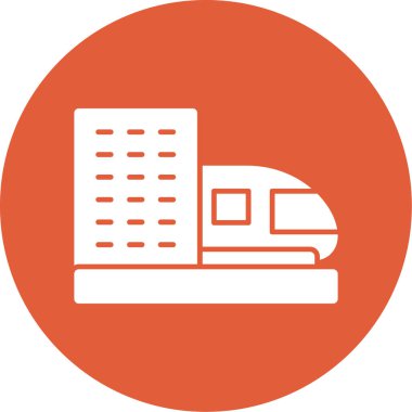 tren simgesi vektör illüstrasyonu