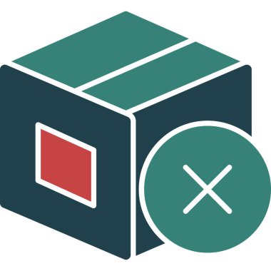 Kutu modern simgesinin vektör illüstrasyonu