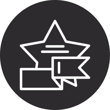 yıldız simgesi, vektör çizimi