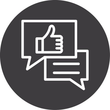 başparmak yukarı simgesi, basit tasarım