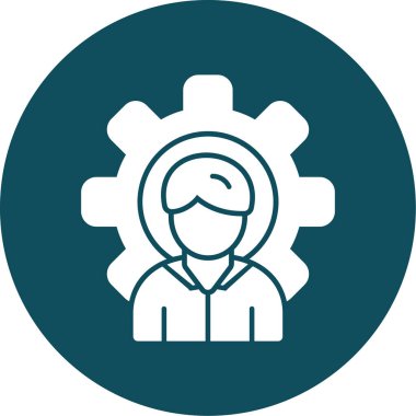 Vites düz simge vektör çizim