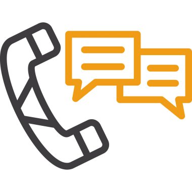 Sohbet iletisi simgesi. vektör çizim