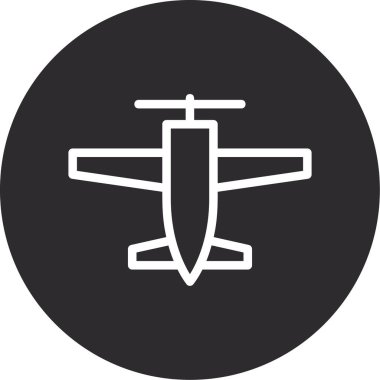 düzlem, seyahat, düzlem ve düzlemin vektör simgesi