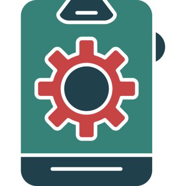 akıllı telefon ayarlama vektör simgesi