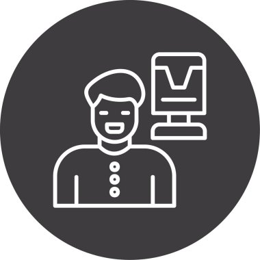 İnsan simgesinin vektör illüstrasyonu