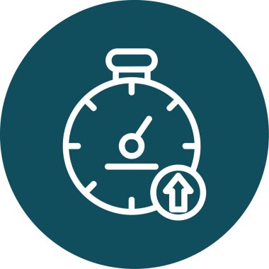 Saat simgesinin vektör illüstrasyonu