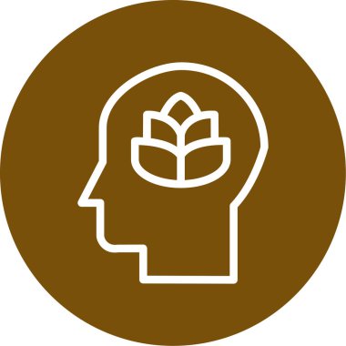 Bir ağaç simgesinin vektör illüstrasyonu