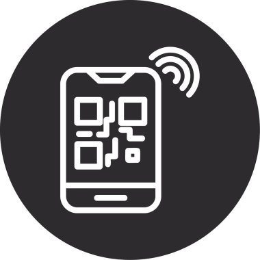 cep telefonu simgesi, basit vektör illüstrasyonu