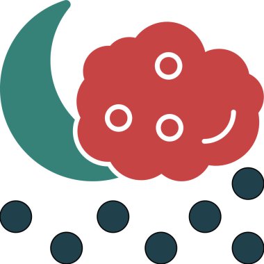 Ay. Web simgesi basit illüstrasyon