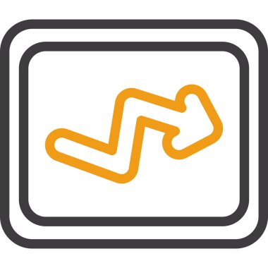 ok simgesi, vektör illüstrasyonu