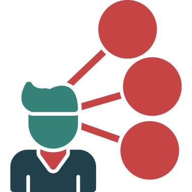 insanlar düz vektör simgesi