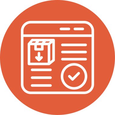 Belge. Web simgesi basit illüstrasyon