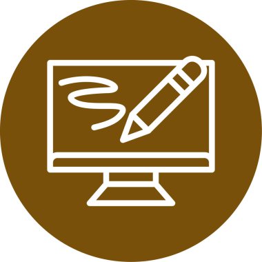 Modern simgenin vektör illüstrasyonu