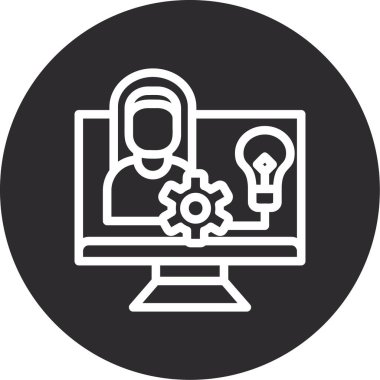 Web simgesi vektör illüstrasyonu