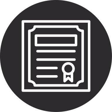 Belge simgesinin vektör illüstrasyonu