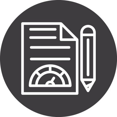 Belge simgesinin vektör illüstrasyonu