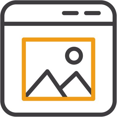 fotoğraf simgesi, vektör illüstrasyonu