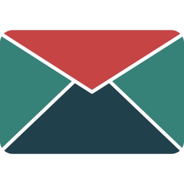 e- posta harfi izole edilmiş simge tasarımı