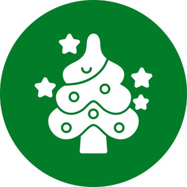 ağaç simgesi, basit vektör illüstrasyonu