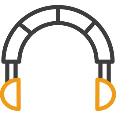 kulaklık simgesi vektör illüstrasyonu